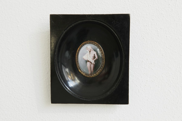 Julia Krahn, Mutter, original polaroid, antic frame, handmade original curved glass, 2011